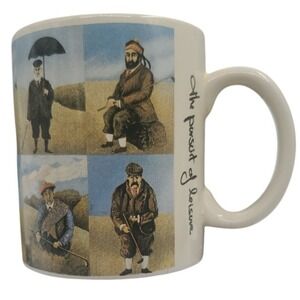Vintage 2006 Guy Buffet The Pursuit of Leisure Golf Coffee Mug California Pantry